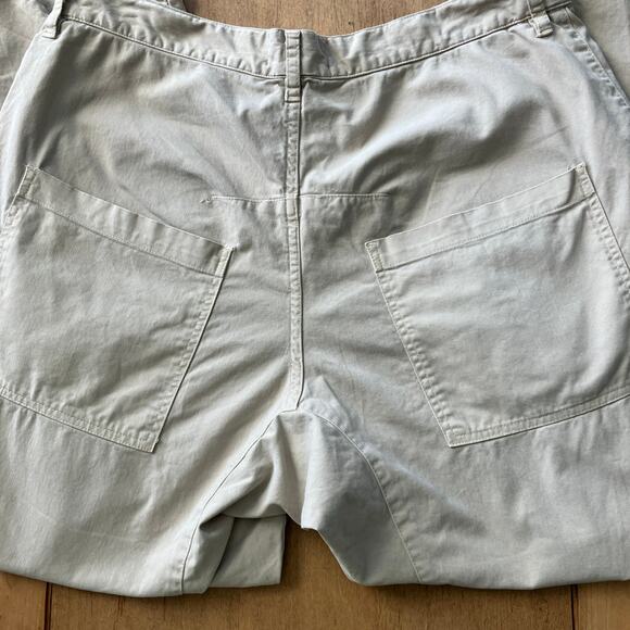 Nili Lotan Shon Pant Curved Barrel Leg Sandstone Beige Tan 10 - Picture 5 of 7